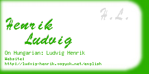 henrik ludvig business card